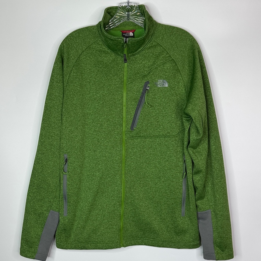 The North Face Green Full Zip Sweatshirt Size Medium